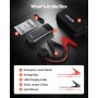 VEVOR Jump Starter Power Bank, startbooster met een piekvermogen van 6000A, inclusief LED-zaklamp en kabel, geschikt voor diesel- en benzinemotoren tot 10 liter. Deze auto-accubooster biedt snelladen en veiligheidsbescherming voor noodgevallen.
