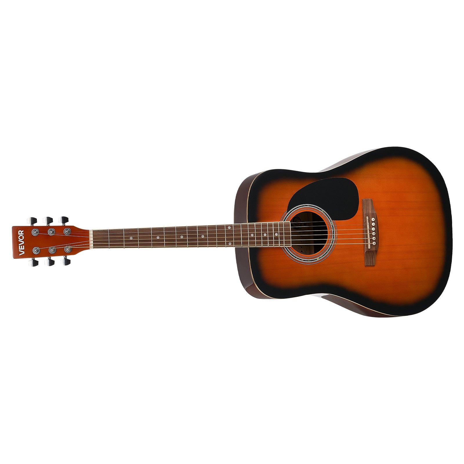 VEVOR Dreadnought akoestische gitaar 41 in / 1041,4 mm beginnersset volwassen Sunburst