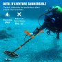 VEVOR professionele metaaldetector 7 modi metaaldetector 30,5cm zoekspoel IP68 duikdiepte tot 3m goudzoeker met verstelbare handgreep gouddetector incl. Bluetooth-headset precisielokalisatieapparaat
