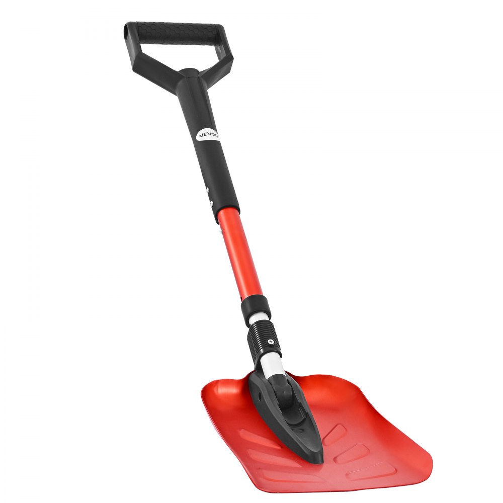 VEVOR Sneeuwschuiver, 22 cm sneeuwruimer met D-vormige handgreep, sneeuwschuiver 910-1020 mm, sneeuwschuiver, sneeuwkrabber, sneeuwruimgereedschap van aluminiumlegering voor tuin, auto, camping