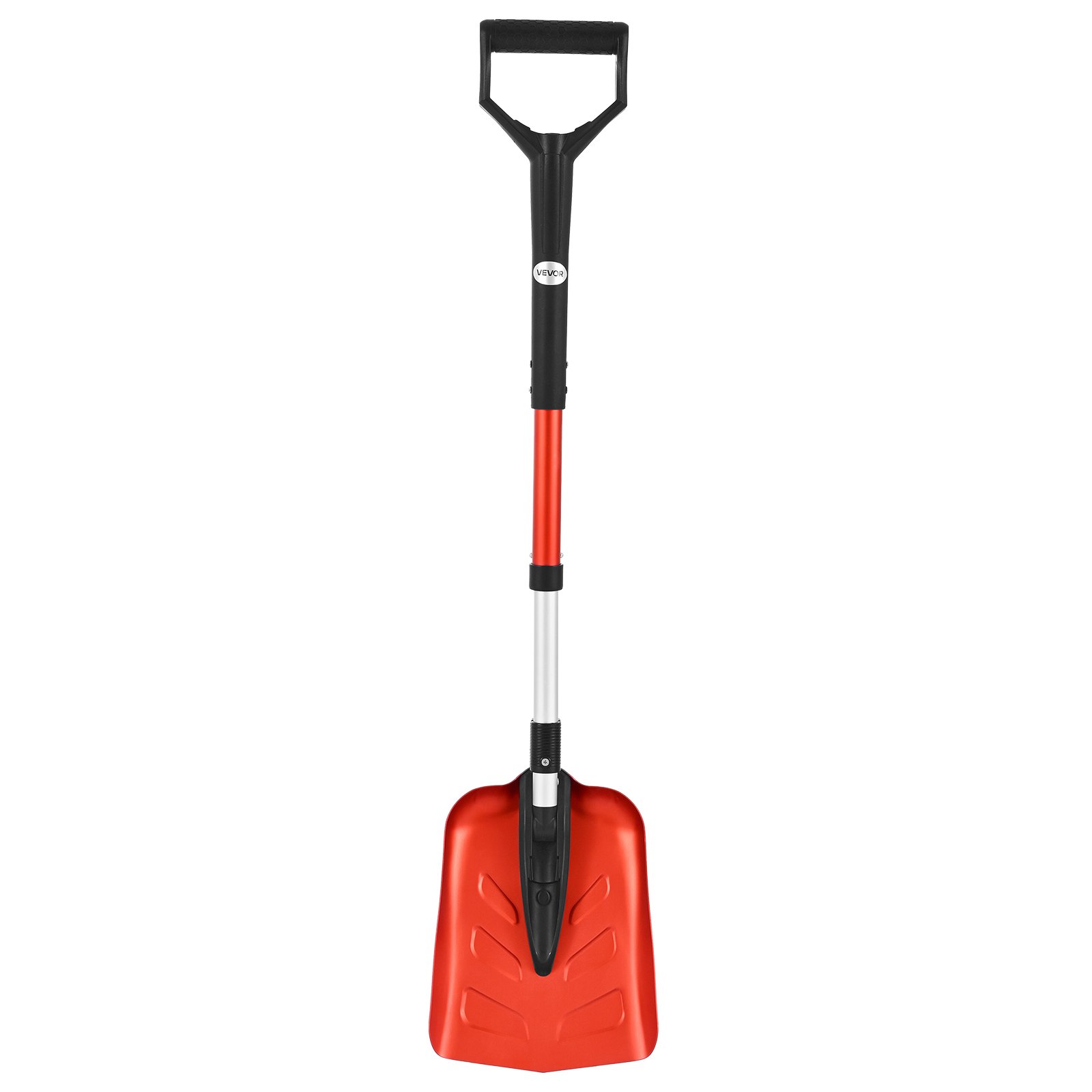 VEVOR Sneeuwschuiver, 22 cm sneeuwruimer met D-vormige handgreep, sneeuwschuiver 910-1020 mm, sneeuwschuiver, sneeuwkrabber, sneeuwruimgereedschap van aluminiumlegering voor tuin, auto, camping