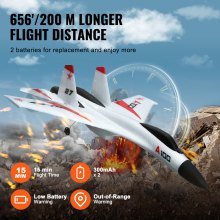 VEVOR RC Airplane Fighter EPP Foam RC Plane Toy 2.4GHz Remote Control 3D/6G Mode