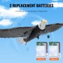 VEVOR rc airplane eagle with 2 replacement batteries, offering 30 minutes of flight time, 220mah each.