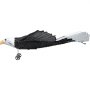 VEVOR rc airplane shaped like an eagle with black wings, white head, and small wheels attached.