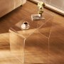VEVOR Acrylic Console Table, Clear Acrylic End Table, Transparent Acrylic Side Table 37.95x15x29.13 inch, for Foyer, Living Room, Dining Room