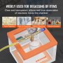 VEVOR 2 gallon vacuümkamer, verbeterde multifunctionele acryl vacuümontgassingkamer, transparante vacuümkamer, voor harsontgassing, silicagelontgassing, gipsontgassing en vacuümextractie