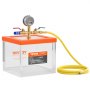 VEVOR 2 Gallon vacuümkamer, verbeterde multifunctionele acryl vacuümontgassingskamer, transparante vacuümkamer, voor harsontgassing, silicagelontgassing, gipsontgassing en vacuümextractie