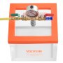 VEVOR 2 Gallon vacuümkamer, verbeterde multifunctionele acryl vacuümontgassingskamer, transparante vacuümkamer, voor harsontgassing, silicagelontgassing, gipsontgassing en vacuümextractie