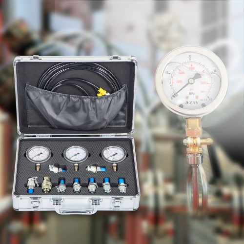 VEVOR Hydraulische druktest Diagnostische koppelingen Slangmeter voor graafmachinegereedschap: