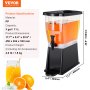 VEVOR beverage dispenser with 3-gallon capacity, dimensions 17.7"x9.4"x20.9", and weighing 4 lbs.