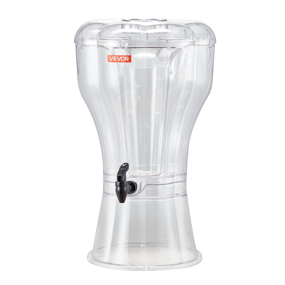 VEVOR Beverage Dispenser, 13L Drink Dispenser for Parties, Plastic Juice Dispensers with No-Drip Spigot, Iced Tea Lemonade Juice Water Dispensers, for Restaurants, Hotels, Parties