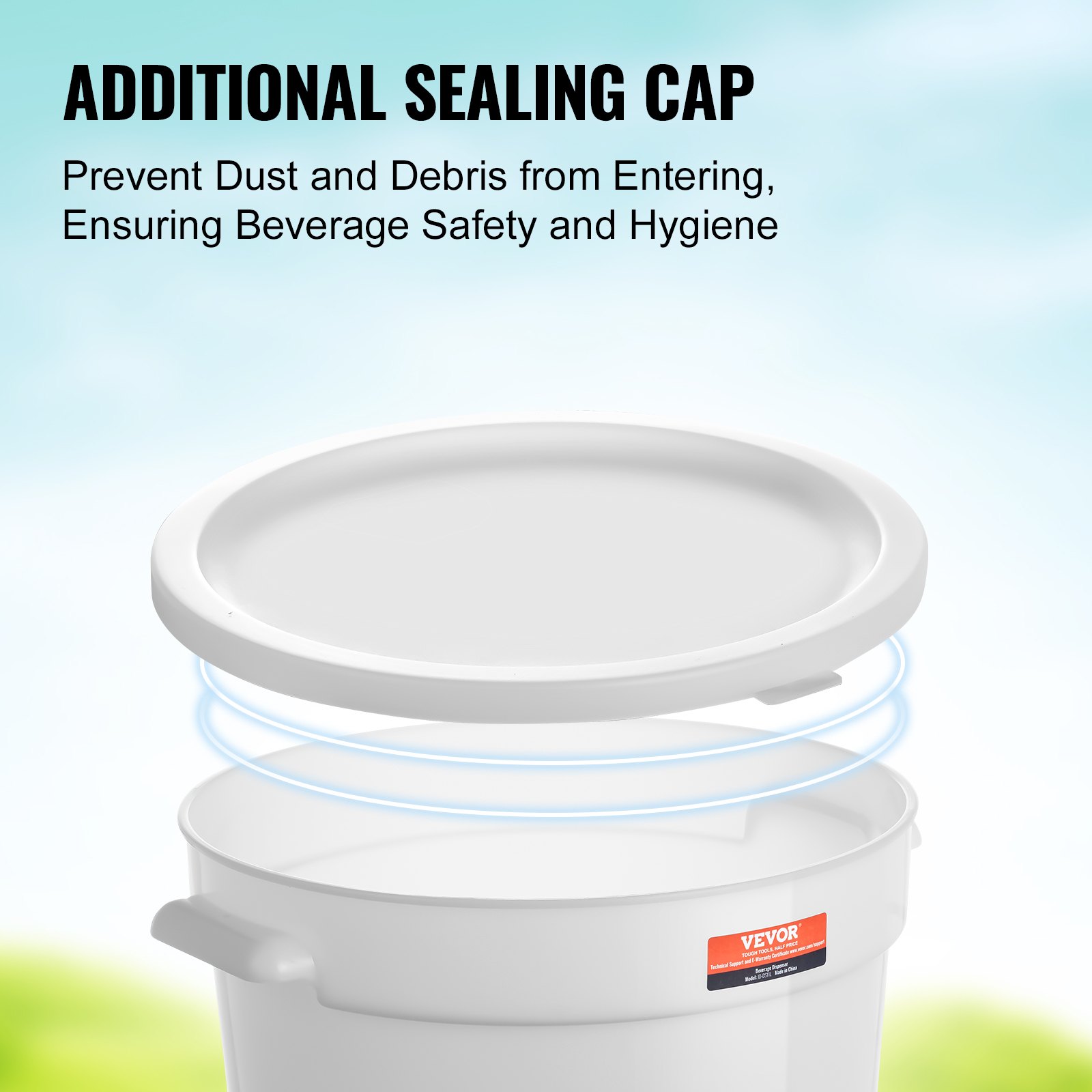 VEVOR Drankdispenser, 11 L Partydrankdispenser, Plastic Sapdispenser met Kraan en Deksel, IJsthee Limonade Sapwaterdispenser, voor Restaurants, Hotels, Feesten, 2-Pack