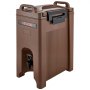 VEVOR Geïsoleerde Drankdispenser 19 L Warme en Koude Drankdispenser met Kraan en Handvat, Voedselveilige Thermische Drankdispenserkoeler voor Thee, Koffie, Water in Cafés en Restaurants, Bruin