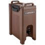 VEVOR Geïsoleerde Drankdispenser 19 L Warme en Koude Drankdispenser met Kraan en Handvat, Voedselveilige Thermische Drankdispenserkoeler voor Thee, Koffie, Water in Cafés en Restaurants, Bruin