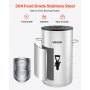 VEVOR Ice Tea Dispenser, 4 Gal/15L 304 Stainless Steel Beverage Dispenser with Spigot & Handle, Suitable for Hot and Cold Drinks, for Iced Tea Coffee Water in Cafes & Restaurants