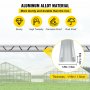 VEVOR Greenhouse Wiggle Wire &Aluminum Alloy Spring Lock U-Channel 6.56ft 40PCS