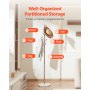VEVOR Coat Rack, Freestanding Coats Rack Stand with Stable Marble Base & 8 Hooks, Free Standing Hall Coat Tree for Entryway, Bedroom, Office, Living Room, Modern Clothes Hanger for Coats, Hats, Bags