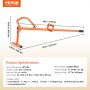 VEVOR velheffer 4-in-1 boomstamlift bosbouwhaak houtkantelaar valhulp φ38cm