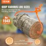 VEVOR bosbouwtang, 812,8 mm houttang met 2 klauwen, robuuste roterende stalen houttang, draagvermogen van 1543 lbs/700 kg, gereedschap voor het heffen, hanteren, trekken en dragen van boomstammen
