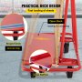 VEVOR Drywall Cart, 45.3"L × 21.7"W × 31.5"H Drywall Sheet Carts with 2200 LBS/1 Ton Load Capacity, Heavy Duty Plasterboard Trolley with Four 5" Wheels, Service Dolly for Handling Sheetrock Sheet Pane