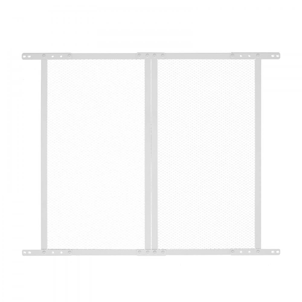 VEVOR RV Screen Door Protector, 800x723.9 mm Door Grille, Easy to Install and Disassemble, Reinforced Breathable Protective Mesh, Aluminum Alloy Camper RV Entry Protector for Pet Protection, White