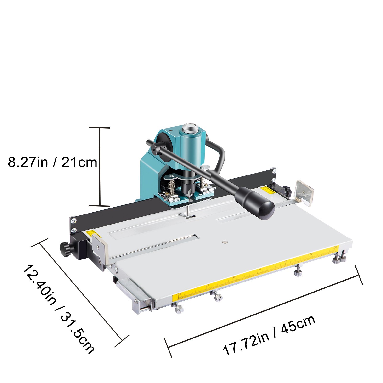 VEVOR Heavy Duty Hole Punch Perforator 5 Gaten Handleiding Perforator Machine 300 Vel Heavy Duty Hole Paper Puncher met Ergonomische Handgreep Zelfcentrerende Gids voor Verschillend Materialen Ponsen