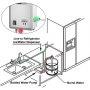 VEVOR Waterflessen Pomp Waterdispenserpomp met 20 ft PE-pijp 1Gal/min 40PSI 110V