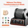 VEVOR Rock Tumbler Kit, 2.5 lbs Rock Polishing Kit, 9 Speed Settings 9-Day Polishing Timer Stone Polishing Kit, Rock Polisher with Rough Gemstones and Polishing Grits, Rock Polisher for Kids Adults