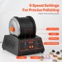 VEVOR Rock Tumbler Machine, 4 lbs Rock Polishing Machine, 9 Speed Settings 9-Day Polishing Timer Stone Tumbler, Direct Drive Motor Rock Polisher, Cold-rolled Steel Body, Rock Polisher for Kids Adults