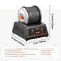 VEVOR Rock Tumbler Machine, 4 lbs Rock Polishing Machine, 9 Speed Settings 9-Day Polishing Timer Stone Tumbler, Direct Drive Motor Rock Polisher, Cold-rolled Steel Body, Rock Polisher for Kids Adults