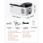 VEVOR Compressor Koelbox 15L, 12/24V DC Elektrische Vriezer met App-bediening, 100-240V AC Autokoelkast voor Kamperen, Reizen, Vrachtwagens, Vissen, 60W Thermo-elektrische Draagbare Koelbox