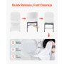 VEVOR stoelhoezen, 30 stuks, wasbare en afneembare stoelhoezen van polyester-spandex voor bruiloften, diners, banketten en restaurants, geschikt voor stoelen (46 x 50 x 86 cm), wit