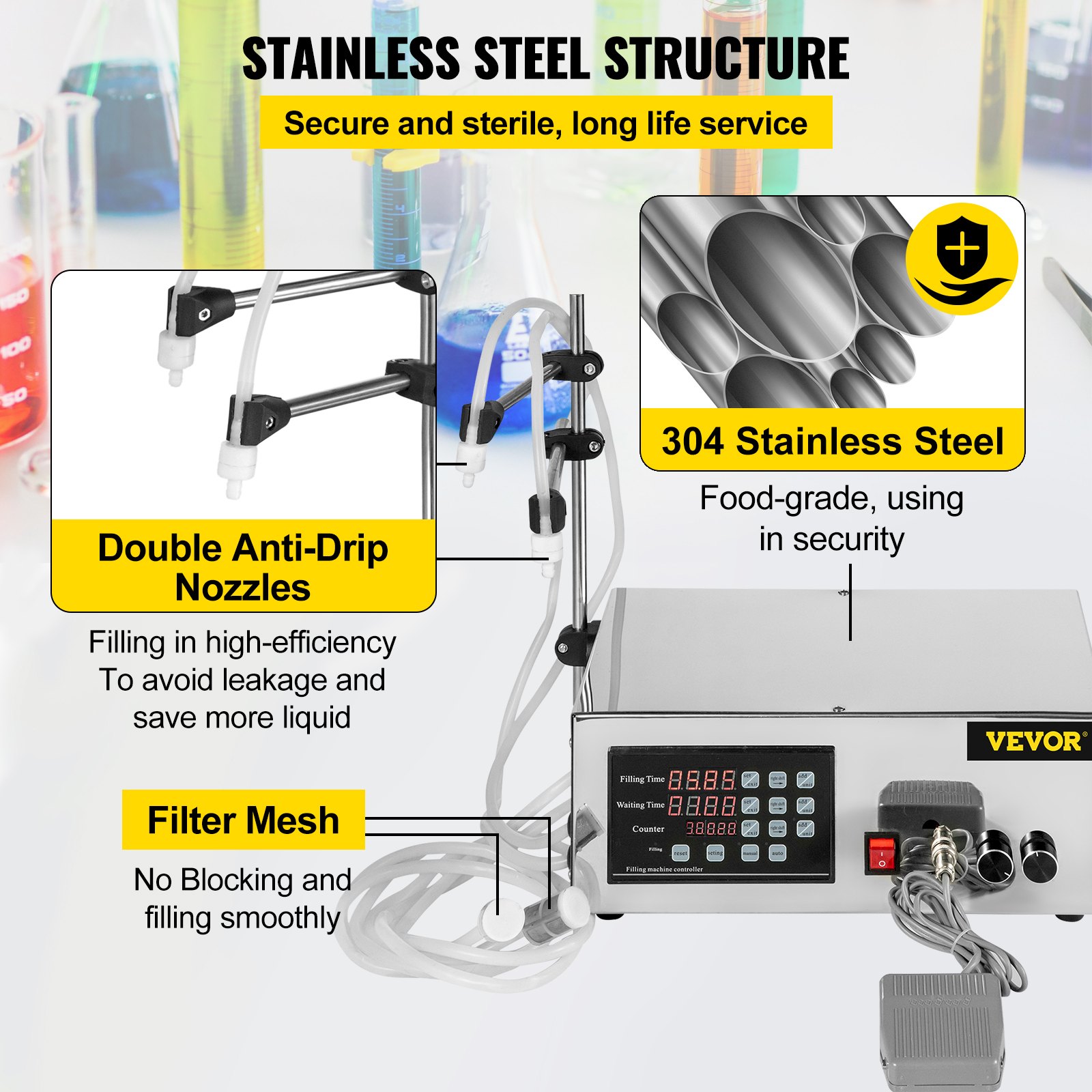 Vulmachine vloeistof Vulmachine vloeistoffen 5-3500ml Digitale besturing