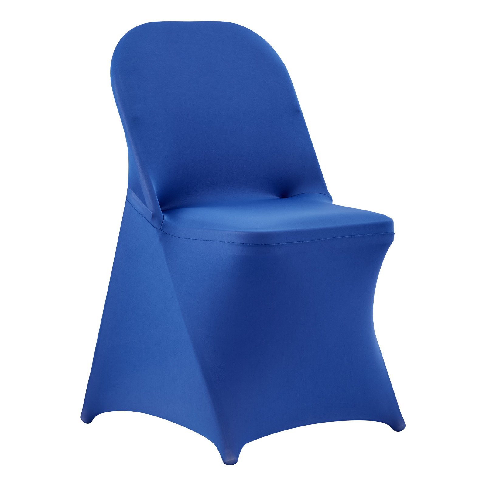 VEVOR 50 Pcs Blue Chair Covers, Polyester Spandex Chair Cover, Stretch Slipcovers for Wedding Party Dining Banquet Flat-Front Chair Covers, Fits Chair Measures up to 17.72 x 18.11 x 30.31 inch