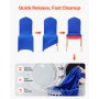 VEVOR stoelhoezen, 50 stuks, wasbare en afneembare stoelhoezen van polyester-spandex voor bruiloften, diners, banketten en restaurants, geschikt voor stoelen (51 x 45 x 95 cm), koningsblauw