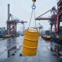 VEVOR kettingvatenlifter, G80 vatenliftketting met veiligheidshaak, vatentransport met een capaciteit van 1 ton, uitrusting geschikt voor kraanheftrucks, vatenlifter van koolstofstaal voor kunststof en metalen vaten