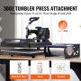 VEVOR Heat Press Machine, 15 x 15 inch, 5 in 1 Heat Transfer Machine with 30 oz Tumbler Press, 360° Swing Away Digital T-Shirt Pressing, Teflon Coating, for T-Shirts/Mugs/Hats/Plates, Black+Blue