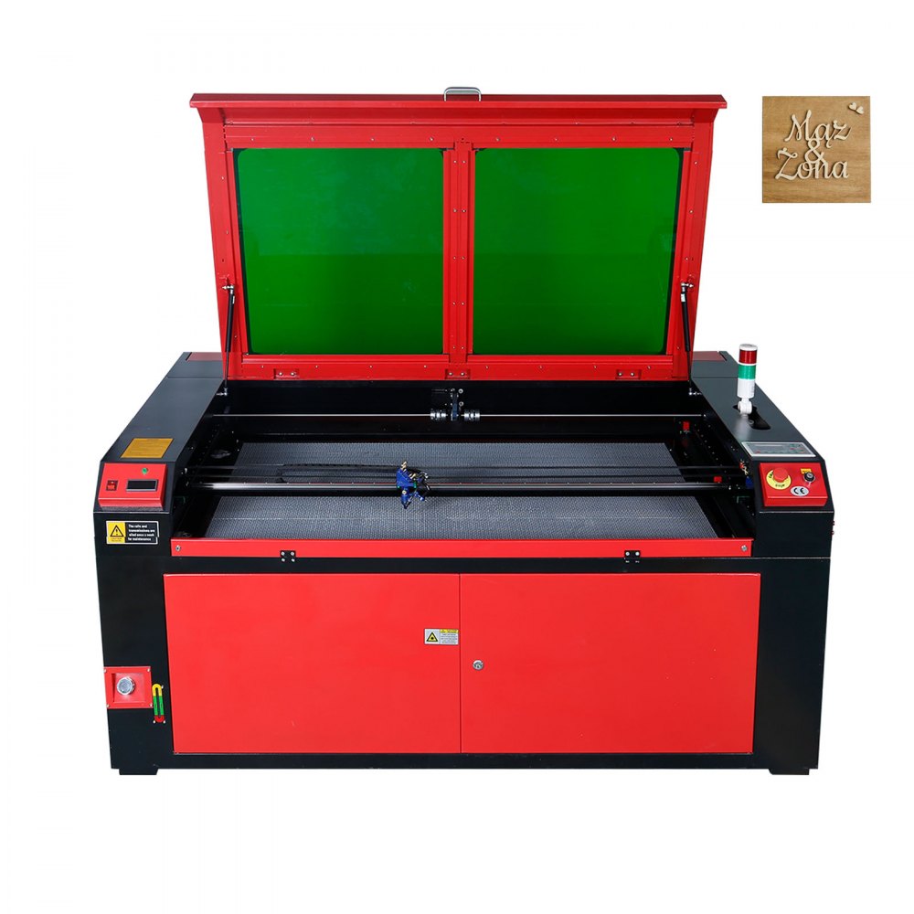 VEVOR 130W CO2 Laser Engraver, 900x1400 mm 800mm/s, Laser Cutter Machine with 2-Way Pass Air Assist, Compatible with LightBurn, CorelDRAW, AutoCAD, Windows, Mac OS, Linux, for Wood Acrylic Fabric More