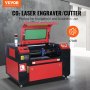 VEVOR 50W CO2 Laser Engraver, 300x500 mm, 800 mm/s, Laser Cutter Machine with 2-Way Pass Air Assist, Compatible with LightBurn, CorelDRAW, AutoCAD, Windows, Mac OS, Linux, for Wood Acrylic Fabric More