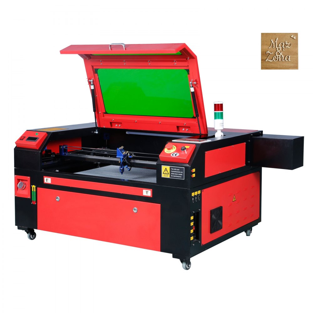VEVOR 80W CO2 Laser Engraver, 500x700 mm, 800 mm/s, Laser Cutter Machine with 2-Way Pass Air Assist, Compatible with LightBurn, CorelDRAW, AutoCAD, Windows, Mac OS, Linux, for Wood Acrylic Fabric More