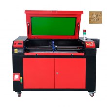 VEVOR 100W CO2 Laser Engraver, 600x900 mm 800 mm/s, Laser Cutter Machine with 2-Way Pass Air Assist, Compatible with LightBurn, CorelDRAW, AutoCAD, Windows, Mac OS, Linux, for Wood Acrylic Fabric More