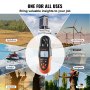VEVOR Anemometer 78,4 MPH Luchtsnelheidsmeter 191x67x43mm Windmeter IP44 Windmeter Windkrachtmeter MAX/MIN/AVG/CU Windsnelheidsgegevens Bluetooth Snelheidsmeter