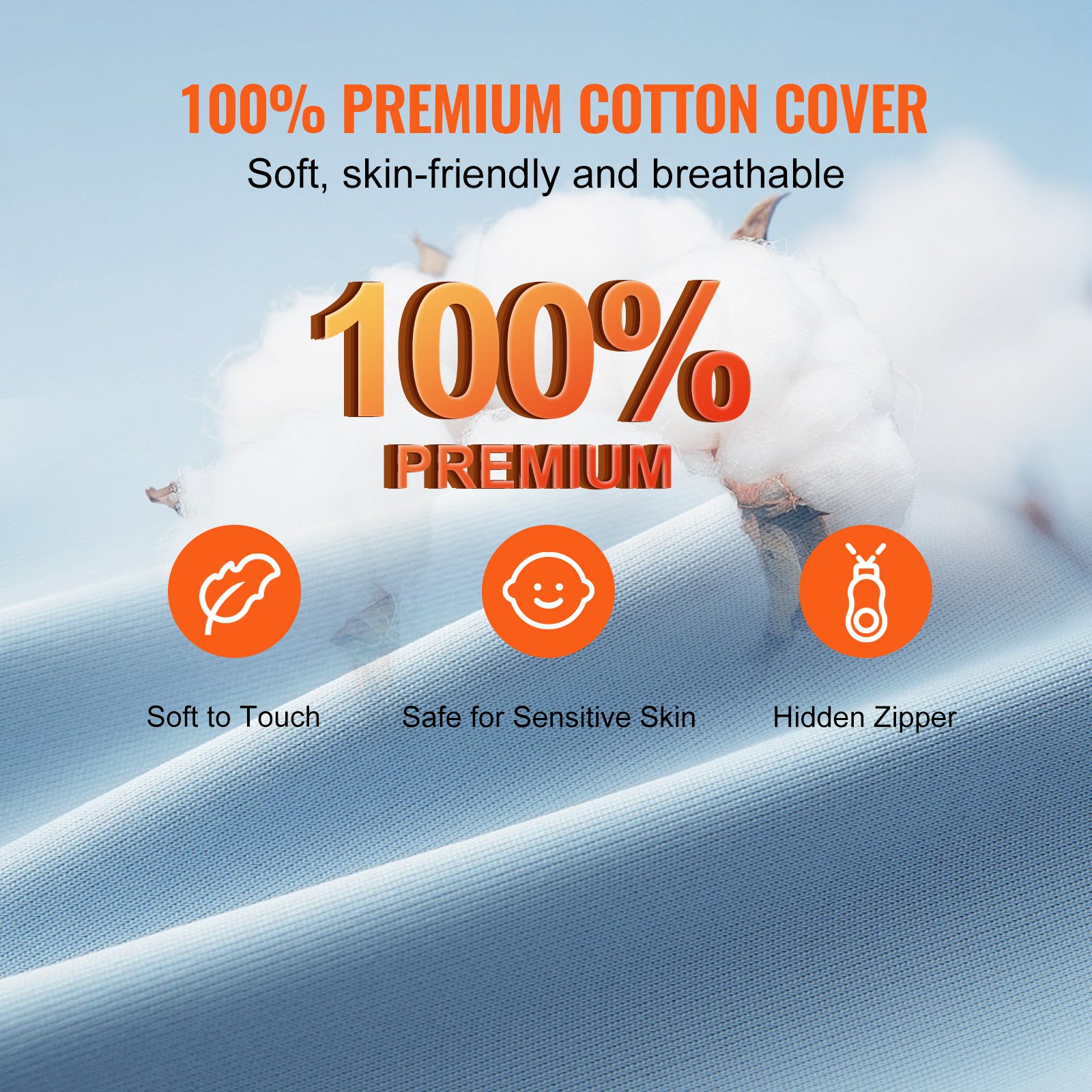 VEVOR Baby Lounger, Baby Nest Sleeper for Newborn, 100% Cotton Breathable & Soft Infant Lounger with Double-Sided & Machine Washable Cover, Portable Baby Floor Seat Co Sleeper for Home and Travel