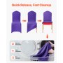 VEVOR stoelhoezen, 50 stuks, wasbare en afneembare stoelhoezen van polyester-spandex voor bruiloften, diners, banketten en restaurants, geschikt voor stoelen (51 x 45 x 95 cm), violet