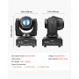 VEVOR 2 stuks Moving Head LED 30W RGB podiumverlichting LED-spot met 8 kleuren, draaibare spot voor feestjes, bruiloften, clubs en podia, stroboscoop feestverlichting met 8 gobo's DMX512-besturing en geluidsregeling