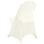 VEVOR opvouwbare stoelhoezen van elastische spandex, universele pasvorm, afneembare en wasbare hoezen, voor bruiloften, feesten en dineren (50 stuks, ivoorwit)