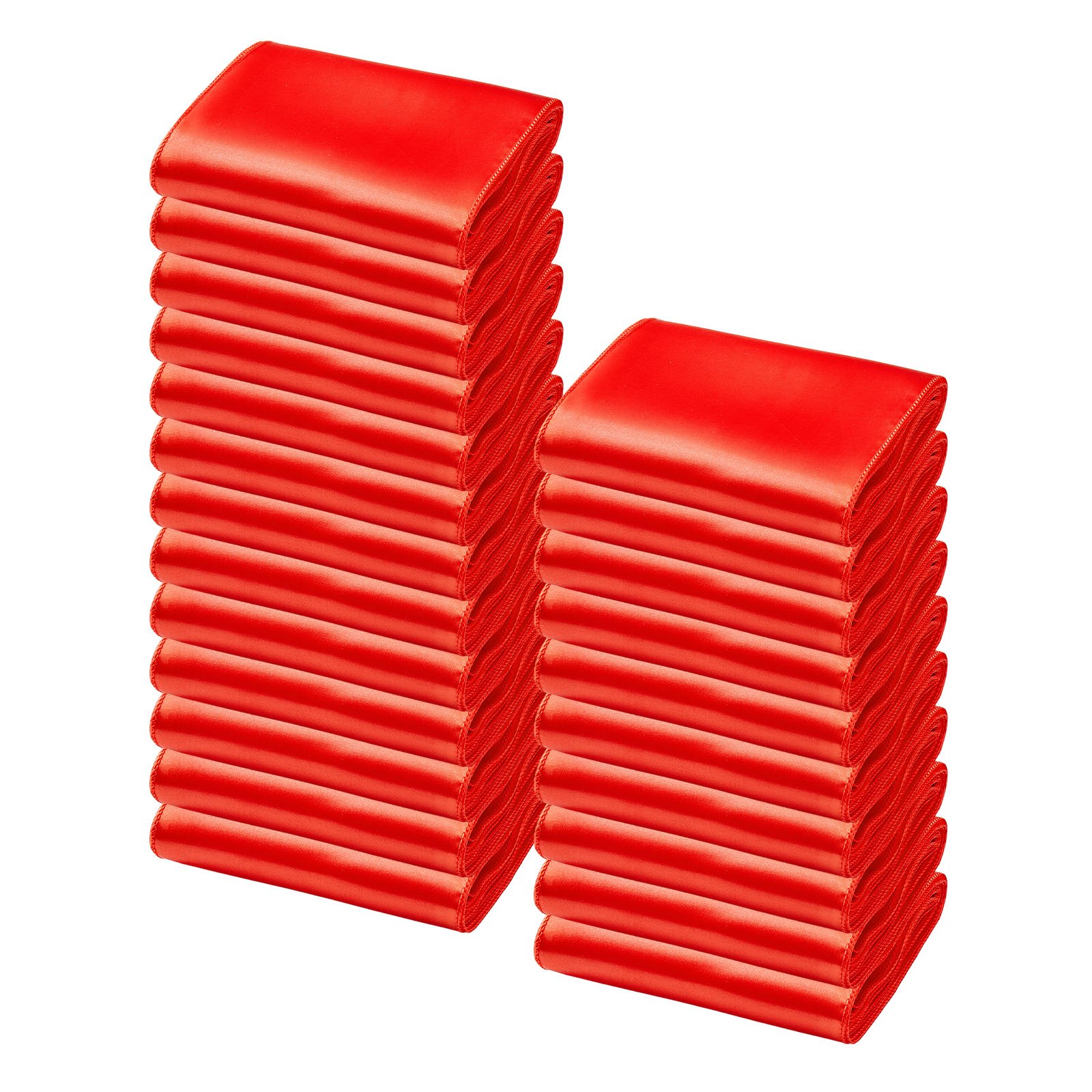 VEVOR Satijnen stoelriemen met strikken (275x17 cm) 50 stuks. Stoelriemen om vast te binden, stoelriemen voor bruiloften, feesten, banketdecoraties, evenementen, banketstoelhoezen, stoelstrikken, rood