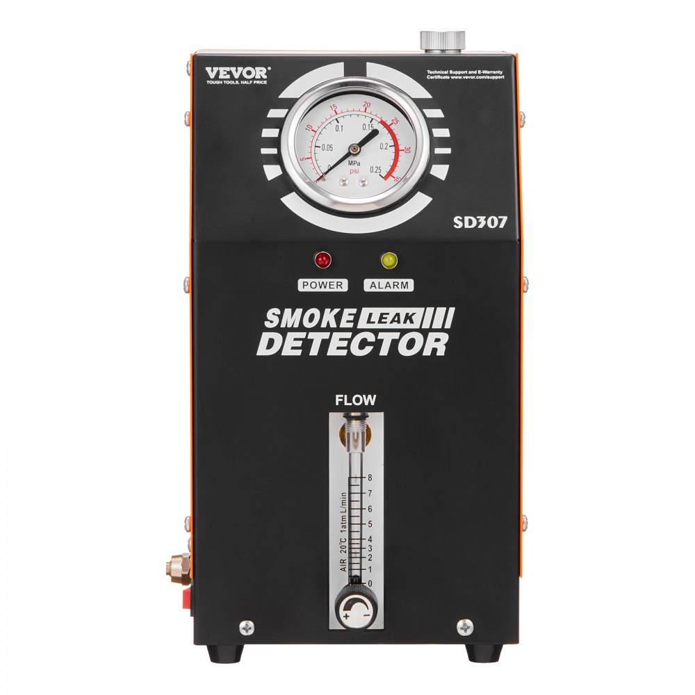 VEVOR Lekdetector voor rookmachines voor auto's 8 l/min, Luchtmodus en rookmodus voor rookmachines voor auto's, Lekdetector met drukmeter en luchtpompen, Lekdetector voor rookmachines