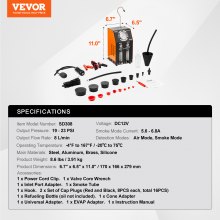 VEVOR Automotive Mistmachine EVAP Vacuümlekdetector Ingebouwde luchtpomp