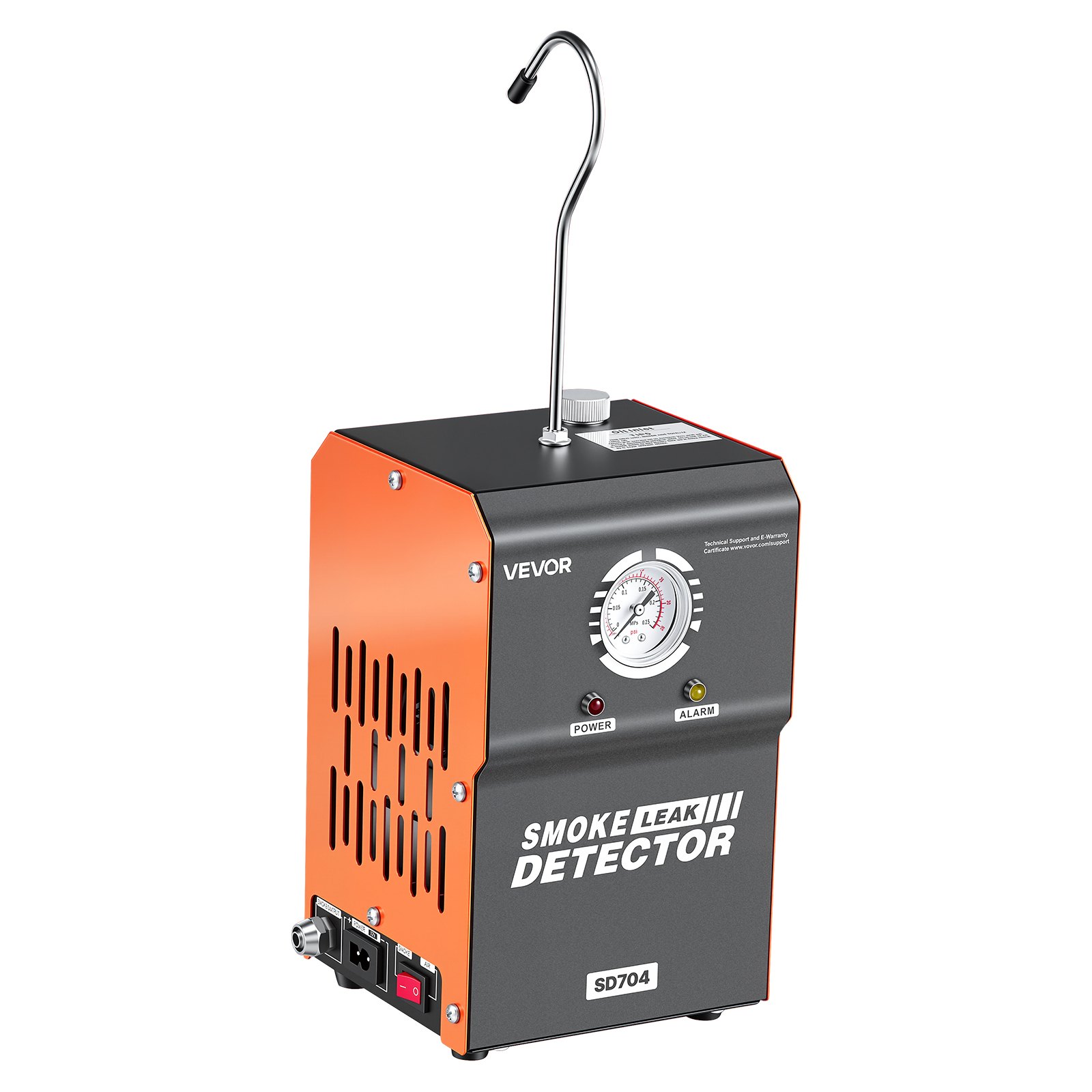 VEVOR EVAP rookmachine voor auto's, 12V DC, rookgenerator met luchtpomp en manometer, lekdetector voor auto's, motoren en vrachtwagens, diagnoseapparaat voor lekdetectie, 1,3–1,6 bar, rookmachine, lektestapparaat